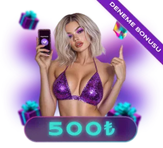 500 lira trial bonus: a woman holding a phone
