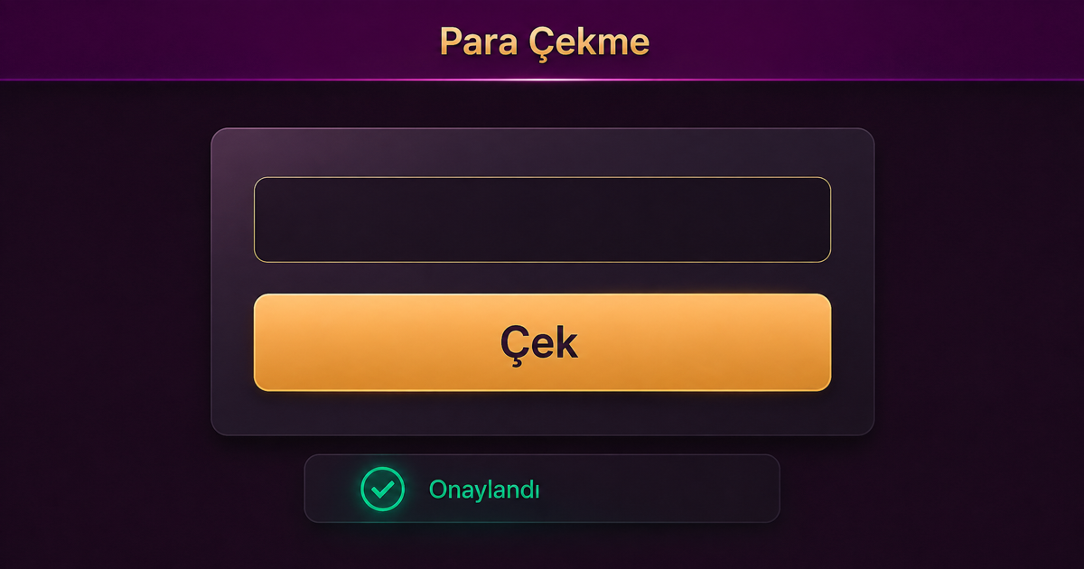 Luks Casino para çekme onay ekranı